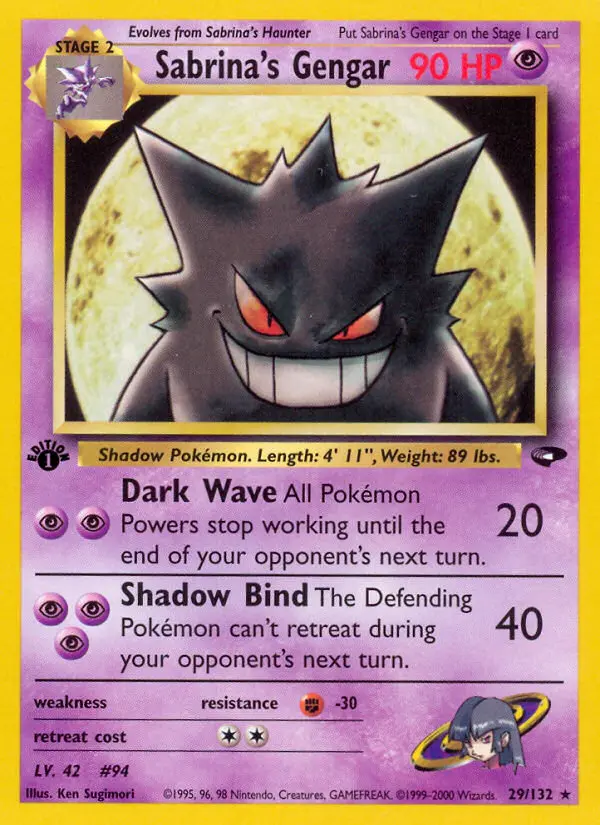 Sabrina's Gengar 1st Ed
