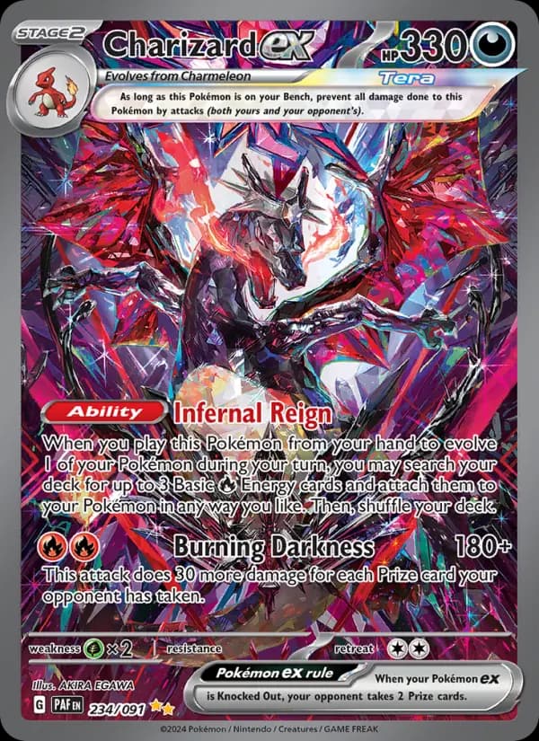 Charizard ex SIR — Paldean Fates