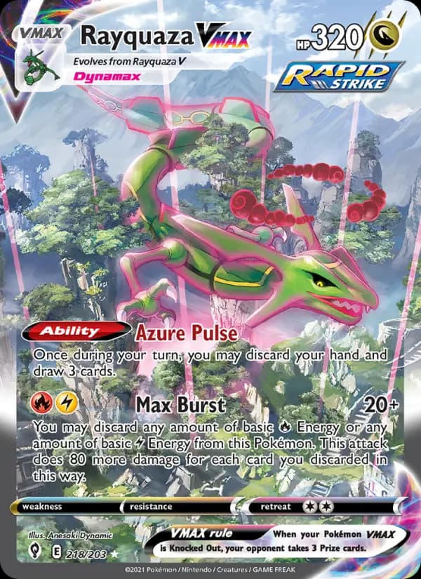 Rayquaza VMAX (Alt Art) — Evolving Skies