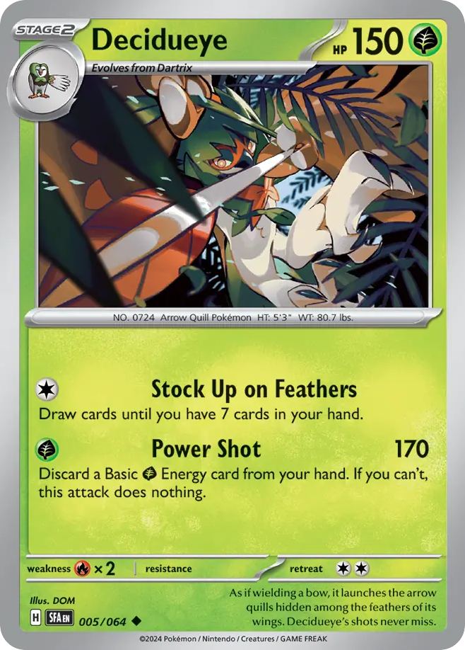 Decidueye-Karte