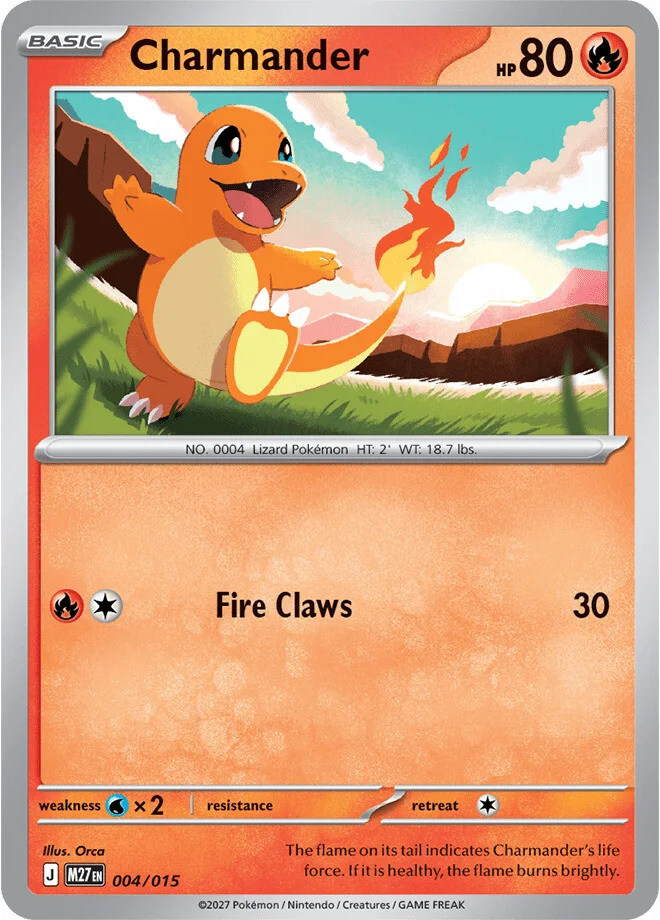 Charmander-Karte (2027-Set)
