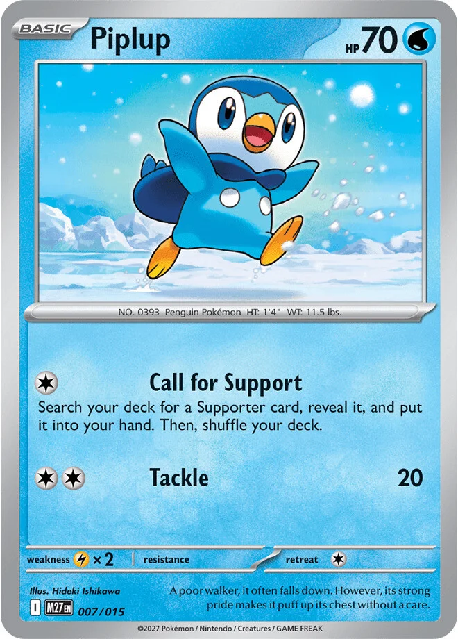 Piplup-Karte (2027-Set)
