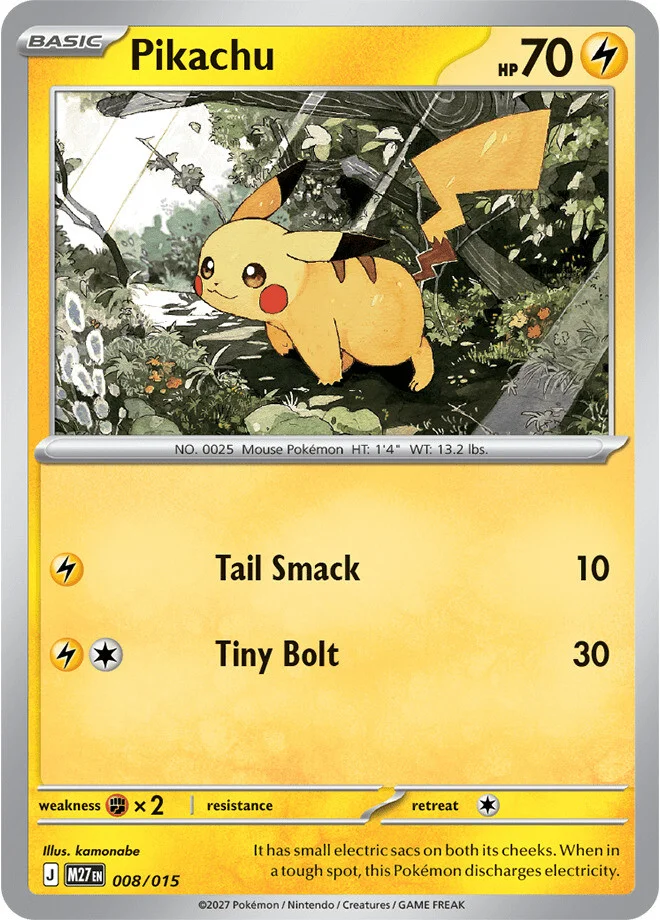 Pikachu-Karte (2027-Set)